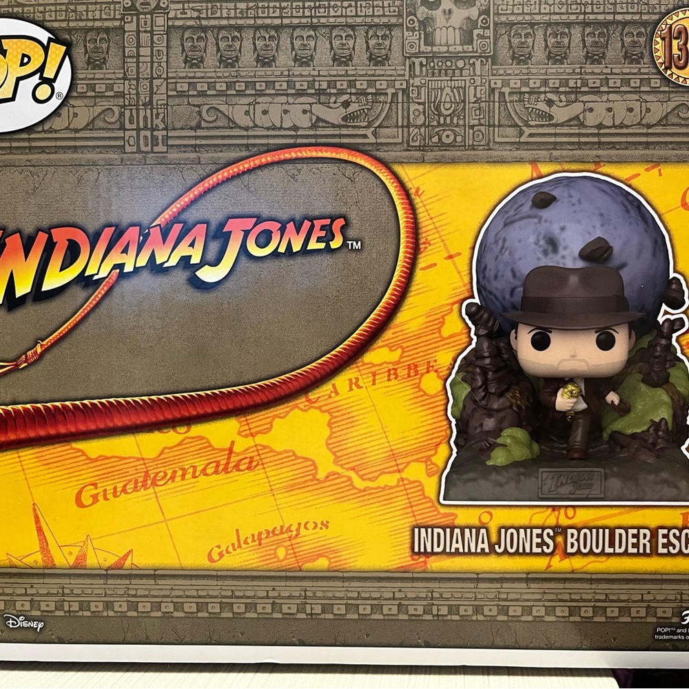 Funko Indiana Jones Boulder Escape Figure - Brown and Green